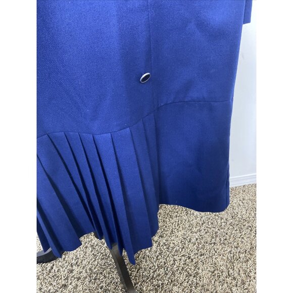 Vintage D’Allairds 70s 80s Pleated Dress MIDI Woman M/L Mod Secretary Canada - Picture 5 of 5